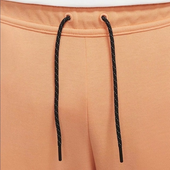 NIKE Sportswear Tech Fleece Men’s NEW Orange Frost Black Slim Jogger Sweatpants - Picture 4 of 8